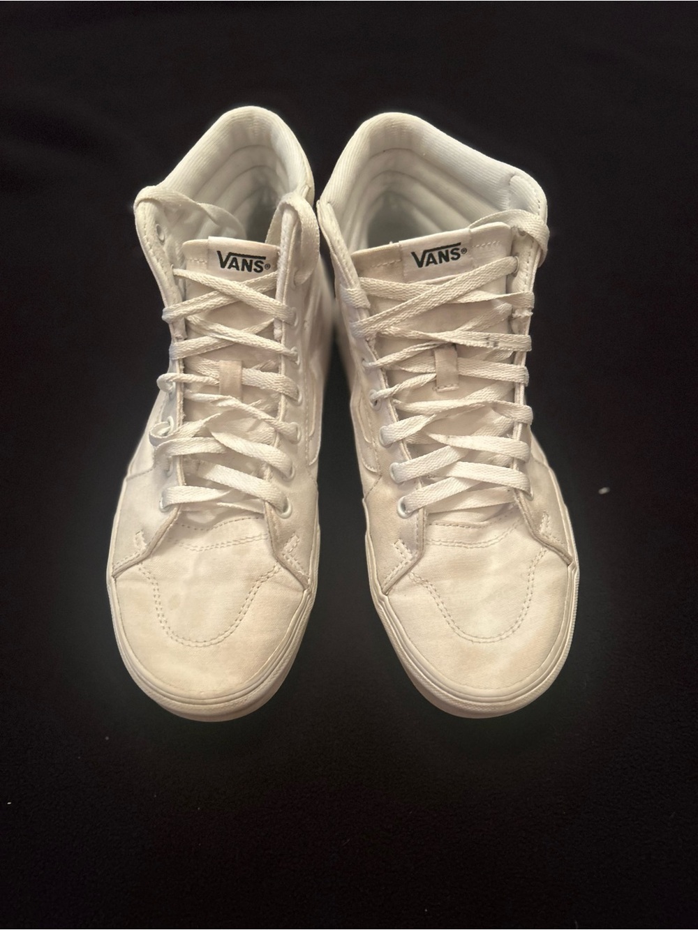 Vans All-White Sk8-Hi Inspired High-Top Sneakers